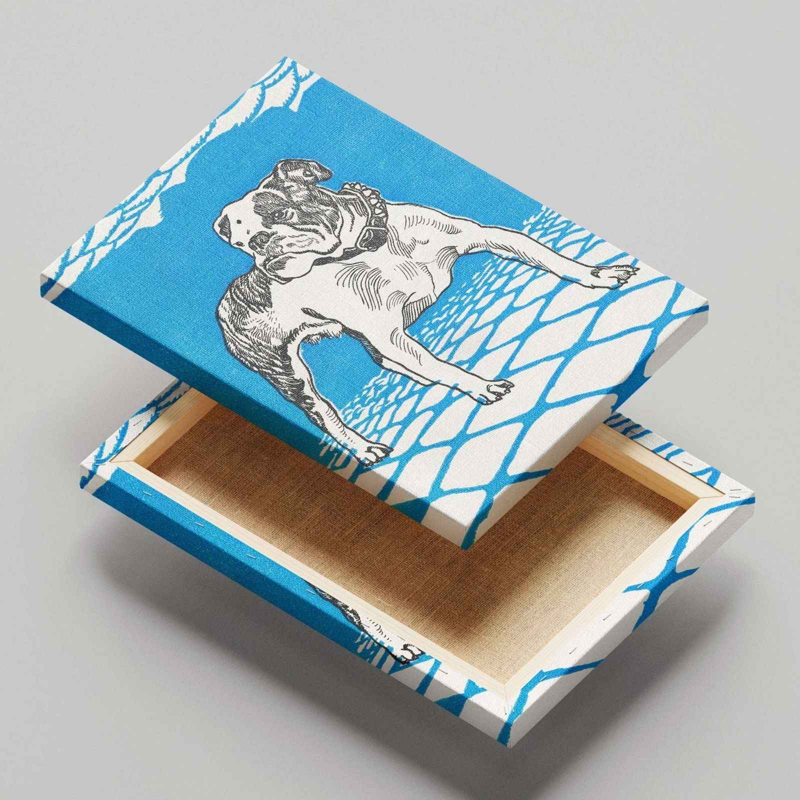 Bulldog - Moriz Jung - Framed Canvas Wall Art Print | House Prints