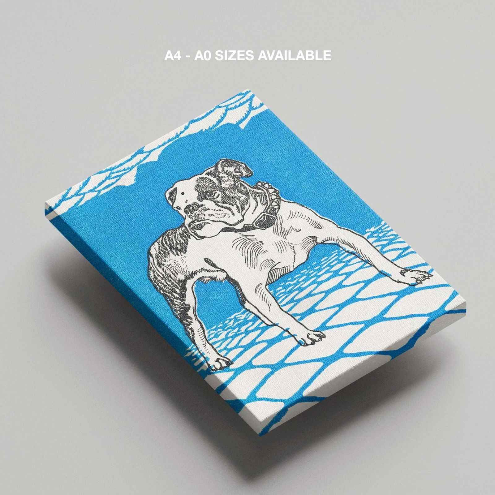 Bulldog - Moriz Jung - Framed Canvas Wall Art Print | House Prints