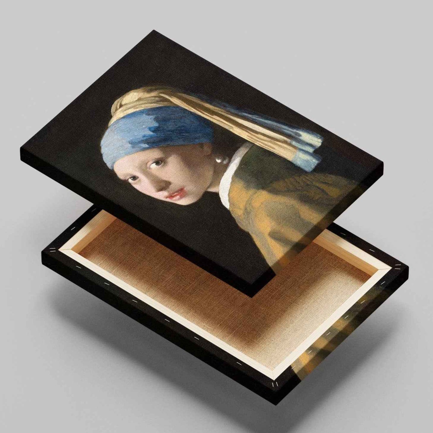 Girl with a Pearl Earring - Johannes Vermeer - Framed Canvas Wall Art Print - House Prints