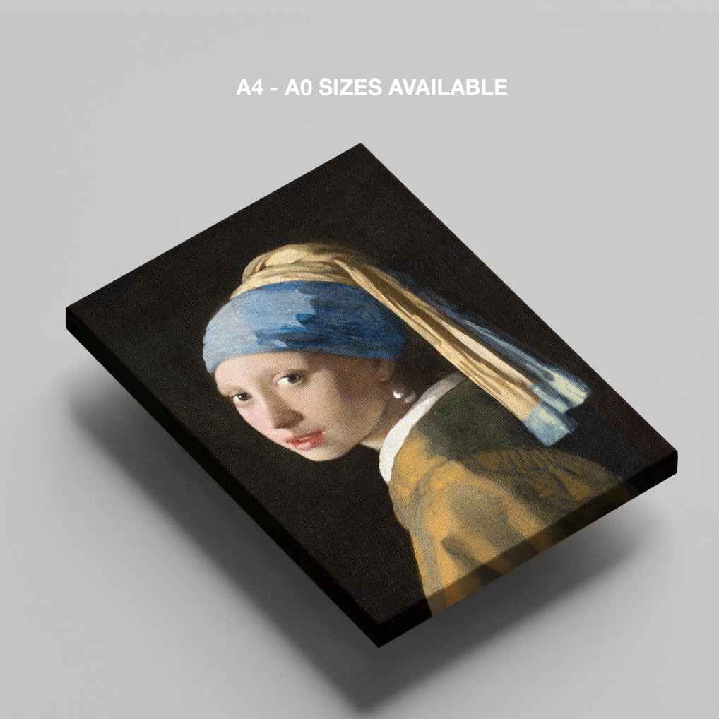Girl with a Pearl Earring - Johannes Vermeer - Framed Canvas Wall Art Print - House Prints