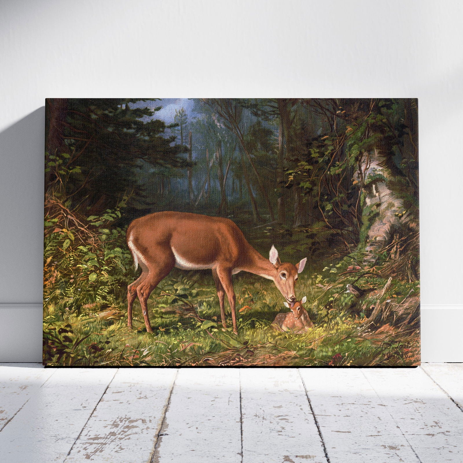 Maternal Love - William Harring - Framed Canvas Wall Art Print | House Prints