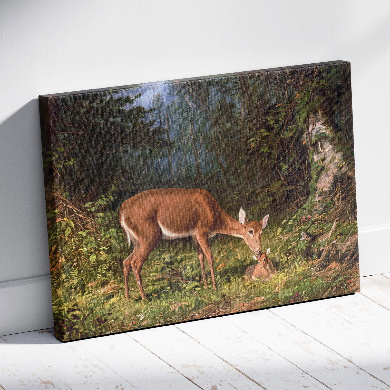 Maternal Love - William Harring - Framed Canvas Wall Art Print | House Prints