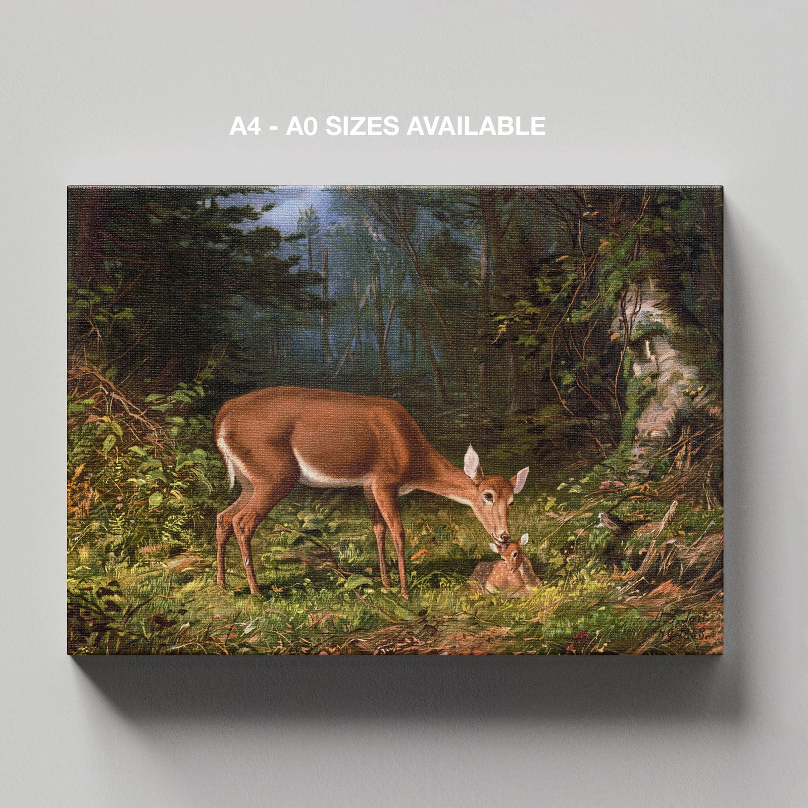 Maternal Love - William Harring - Framed Canvas Wall Art Print | House Prints