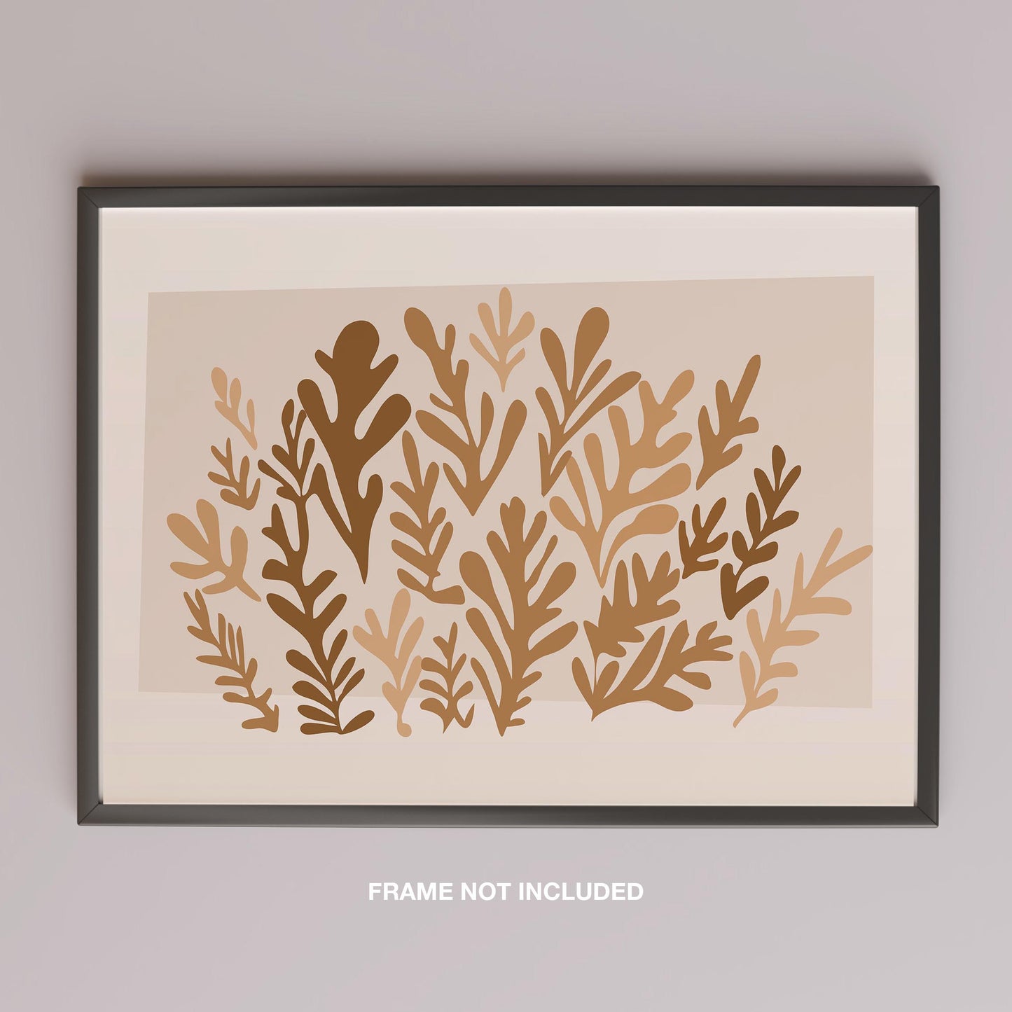 Minimalist Earthy Abstract Botanical Harmony - Rolled Poster Wall Art Print - House Prints