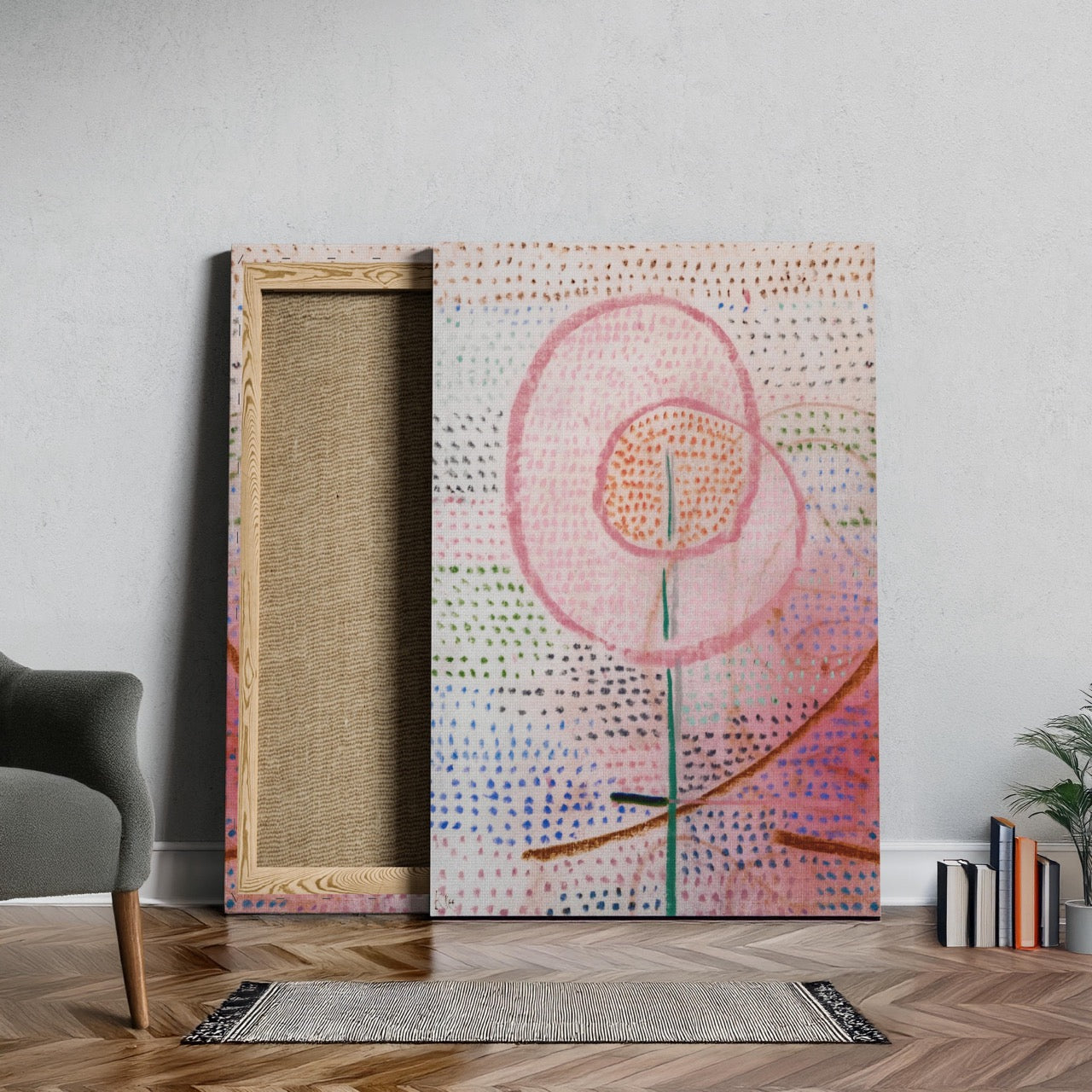 Blossoming - Paul Klee - Framed Canvas Wall Art Print - House Prints