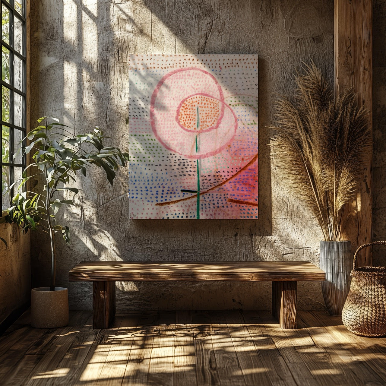 Blossoming - Paul Klee - Framed Canvas Wall Art Print - House Prints