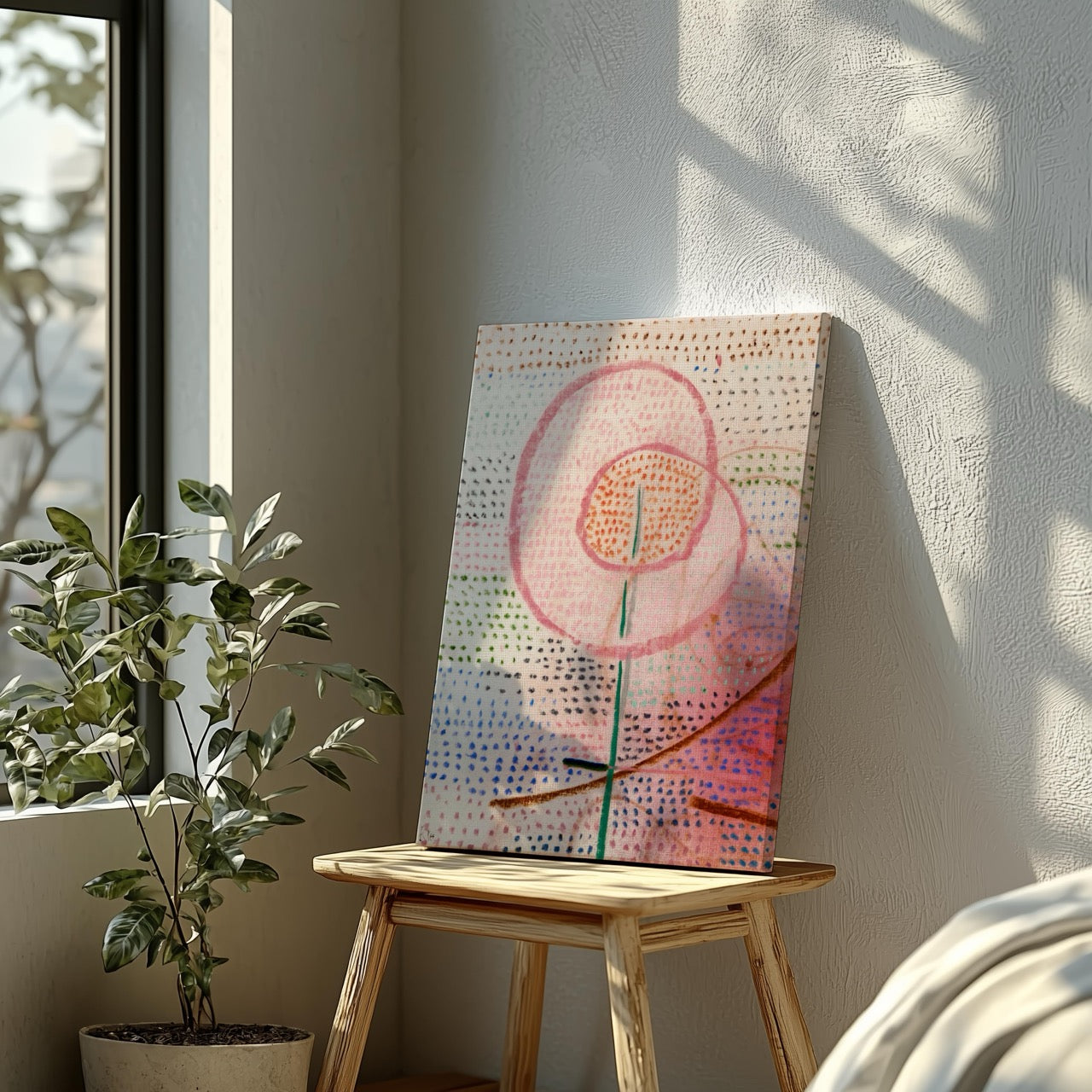 Blossoming - Paul Klee - Framed Canvas Wall Art Print - House Prints
