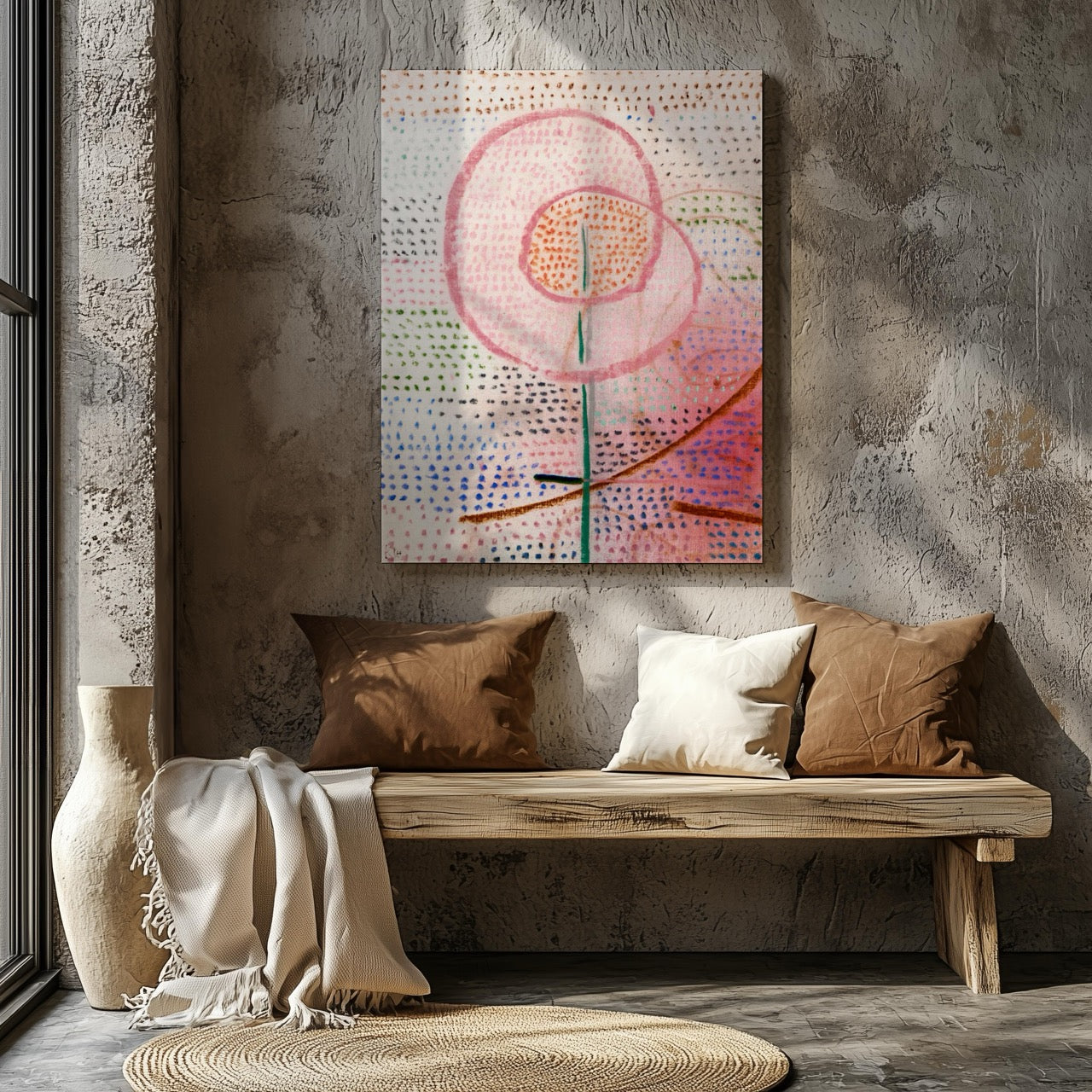 Blossoming - Paul Klee - Framed Canvas Wall Art Print - House Prints
