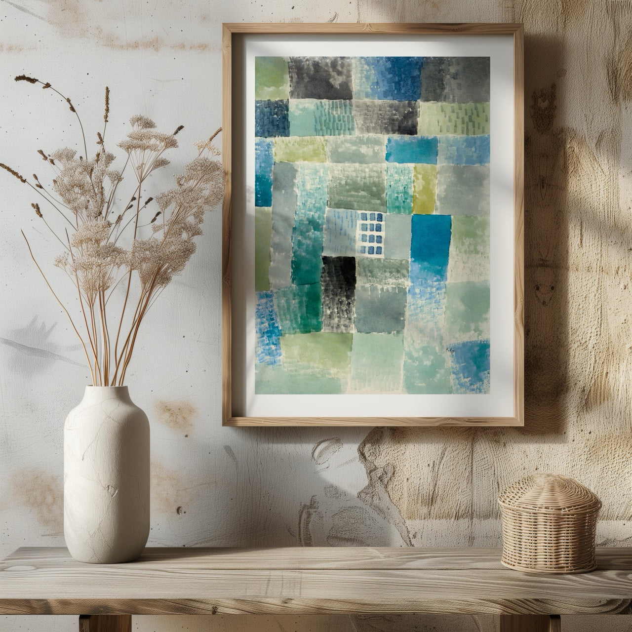 First House in a Settlement - Paul Klee - Rolled Poster Wall Art Print