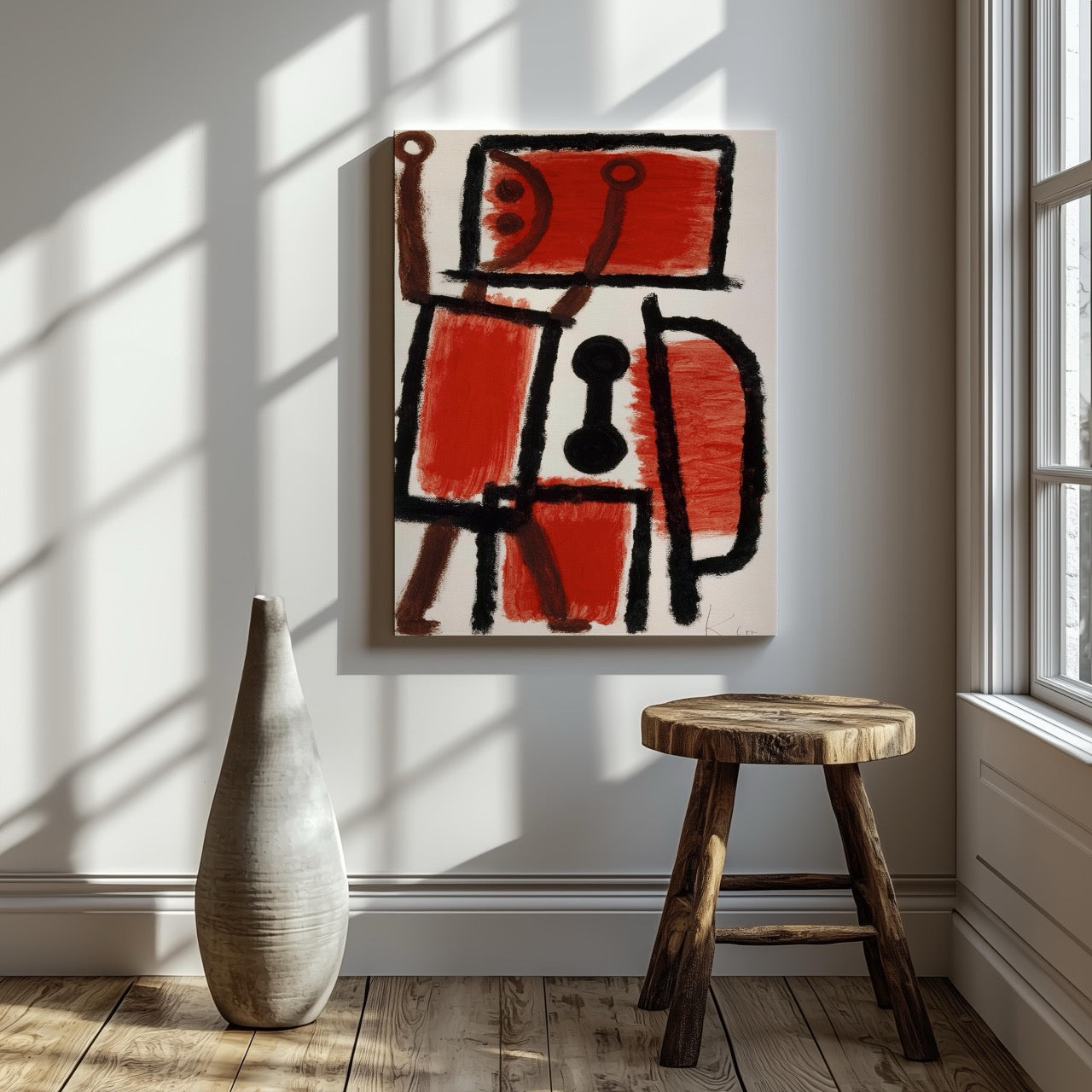 Locksmith - Paul Klee - Framed Canvas Wall Art Print - House Prints