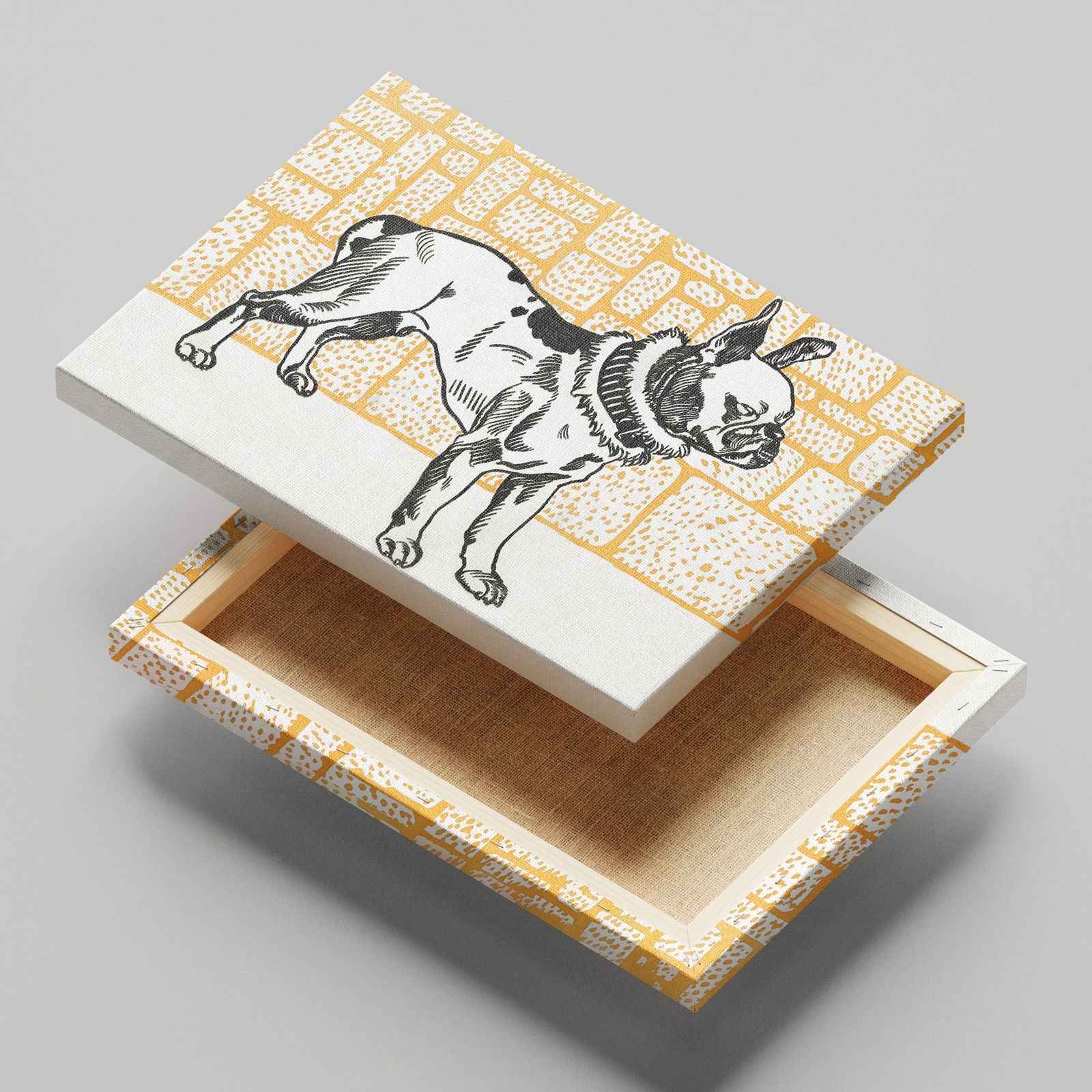 Pitbull Terrier - Moriz Jung - Framed Canvas Wall Art Print | House Prints