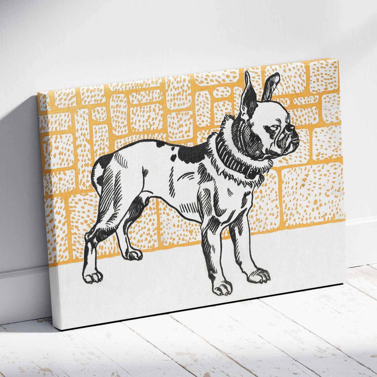 Pitbull Terrier - Moriz Jung - Framed Canvas Wall Art Print | House Prints