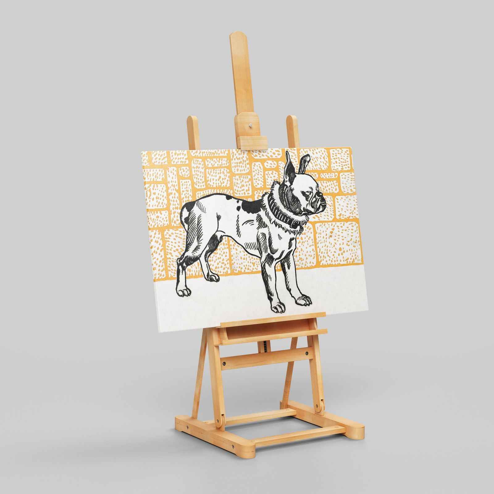 Pitbull Terrier - Moriz Jung - Framed Canvas Wall Art Print | House Prints