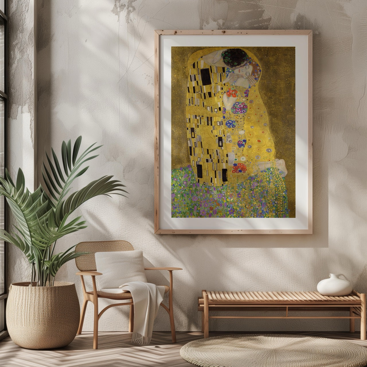 The Kiss - Gustav Klimt - Rolled Poster Wall Art Print - House Prints