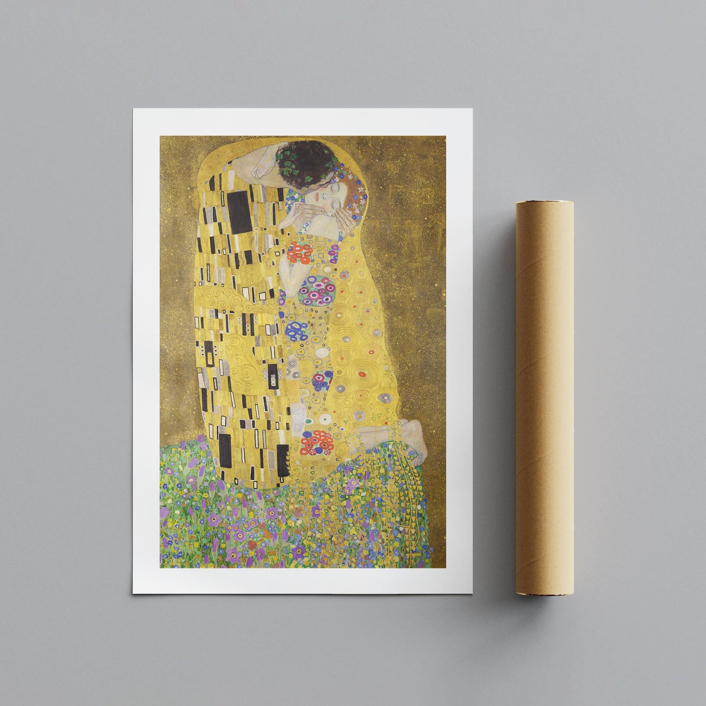 The Kiss - Gustav Klimt - Rolled Poster Wall Art Print - House Prints