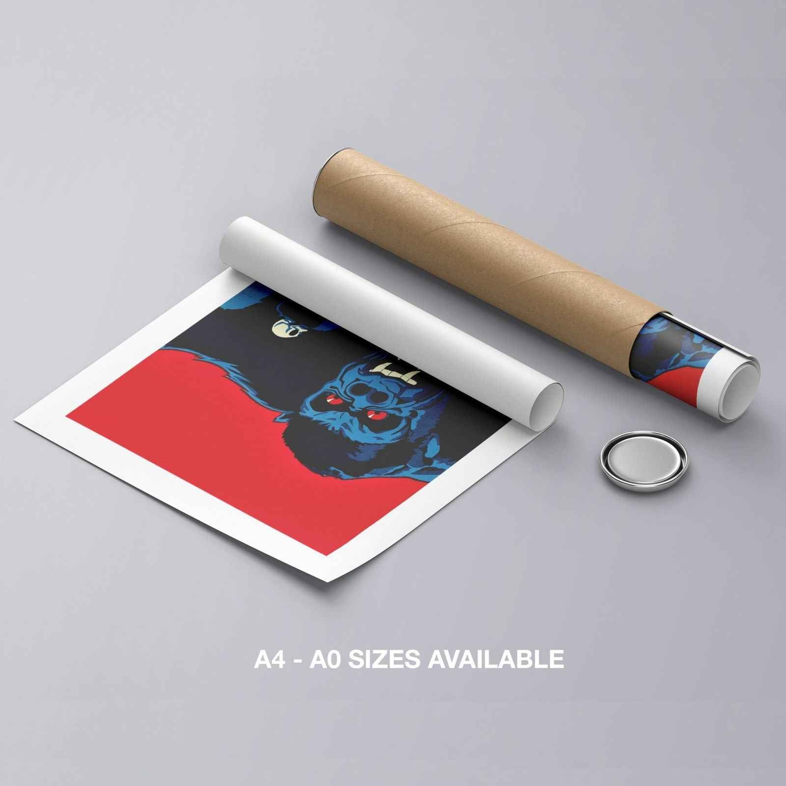 Vintage Retro King Kong Movie - Rolled Poster Wall Art Print | House Prints