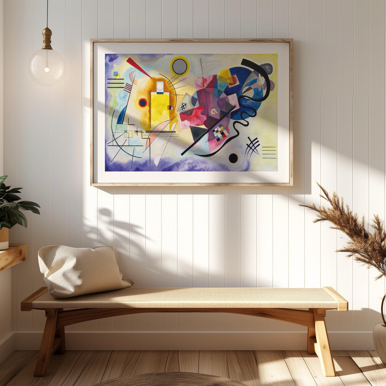 Yellow, Red & Blue - Wassily Kandinsky - Rolled Poster Wall Art Print - House Prints