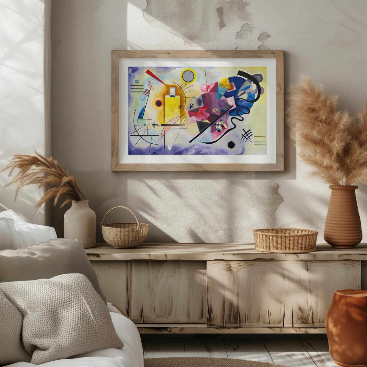 Yellow, Red & Blue - Wassily Kandinsky - Rolled Poster Wall Art Print - House Prints