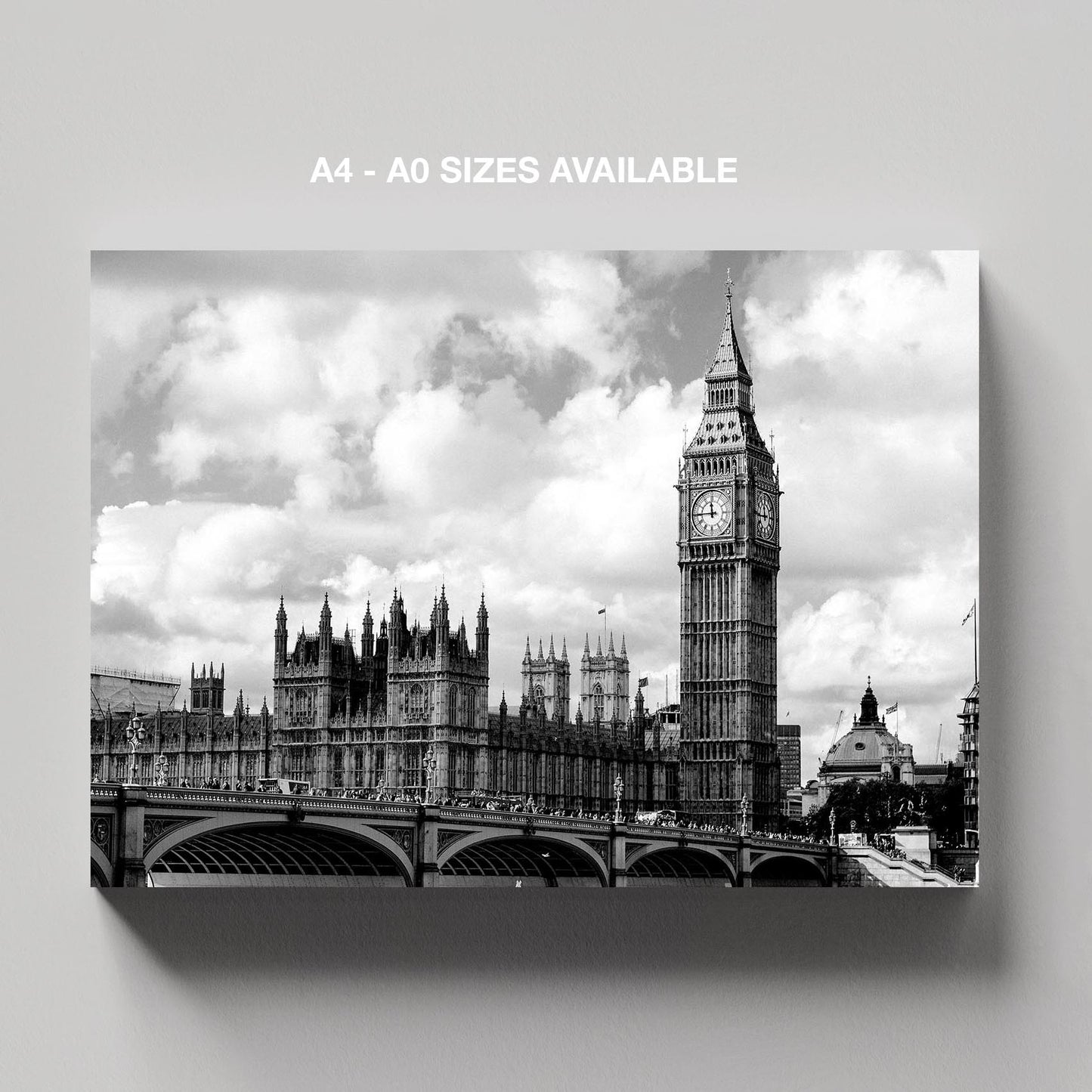 Timeless London Big Ben View - Framed Canvas Wall Art Print - House Prints