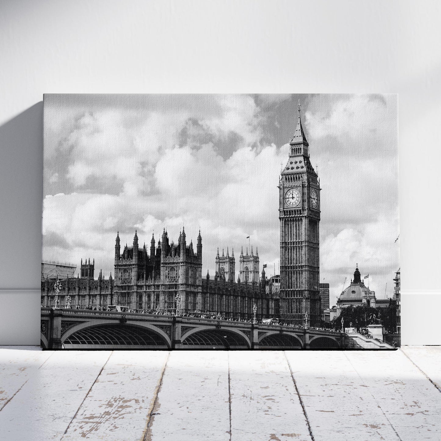Timeless London Big Ben View - Framed Canvas Wall Art Print - House Prints