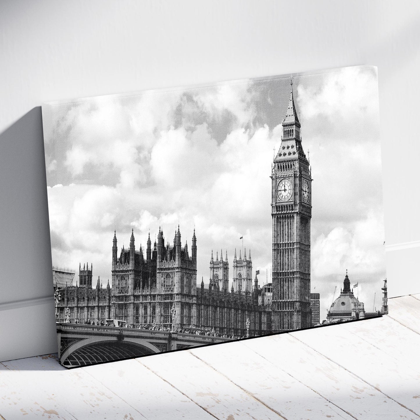 Timeless London Big Ben View - Framed Canvas Wall Art Print - House Prints