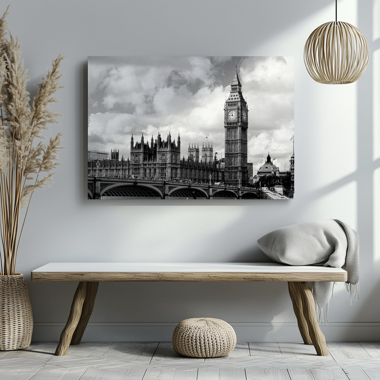 Timeless London Big Ben View - Framed Canvas Wall Art Print - House Prints