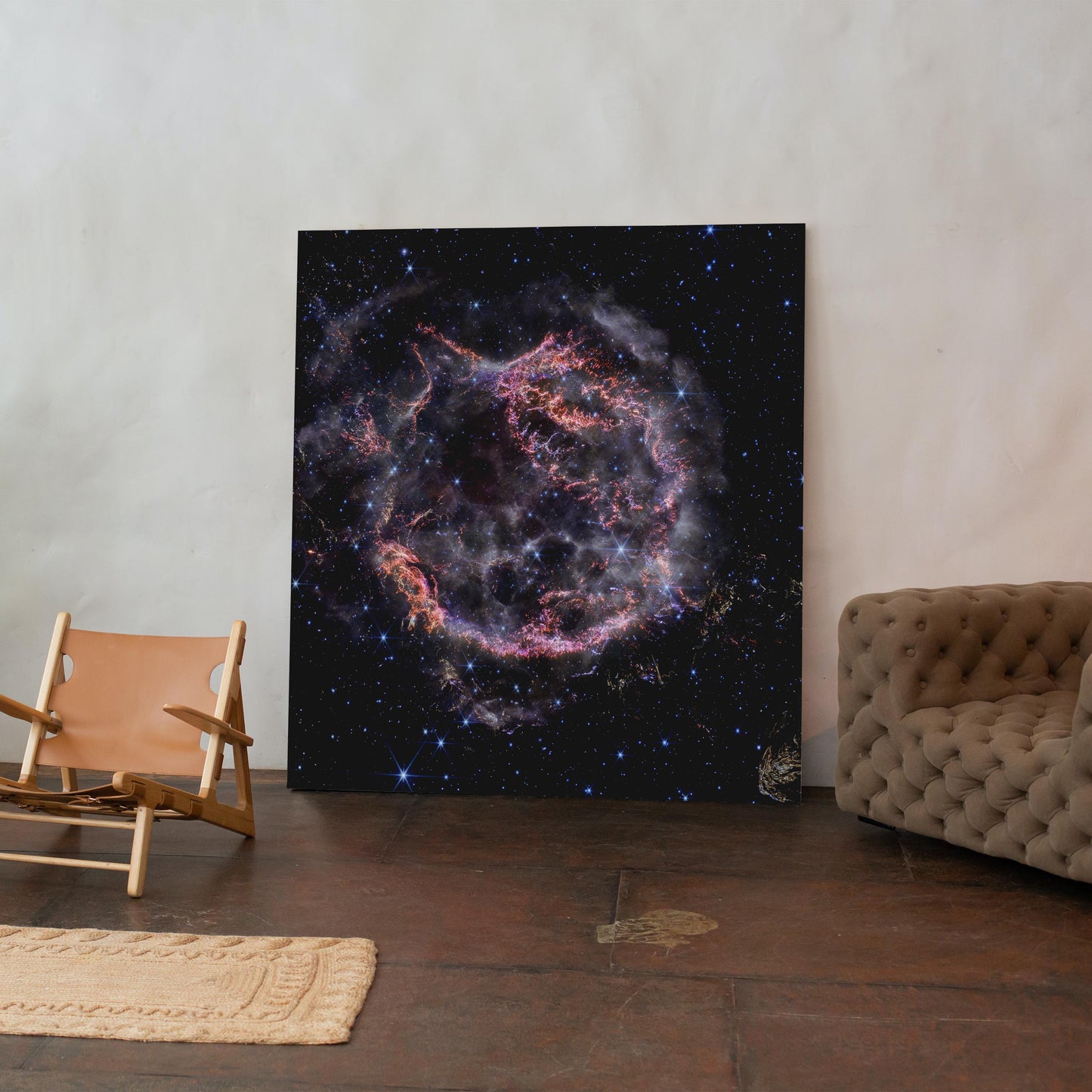 Supernova Cassiopeia A Space Hubble Telescope - Framed Canvas Wall Art Print - House Prints