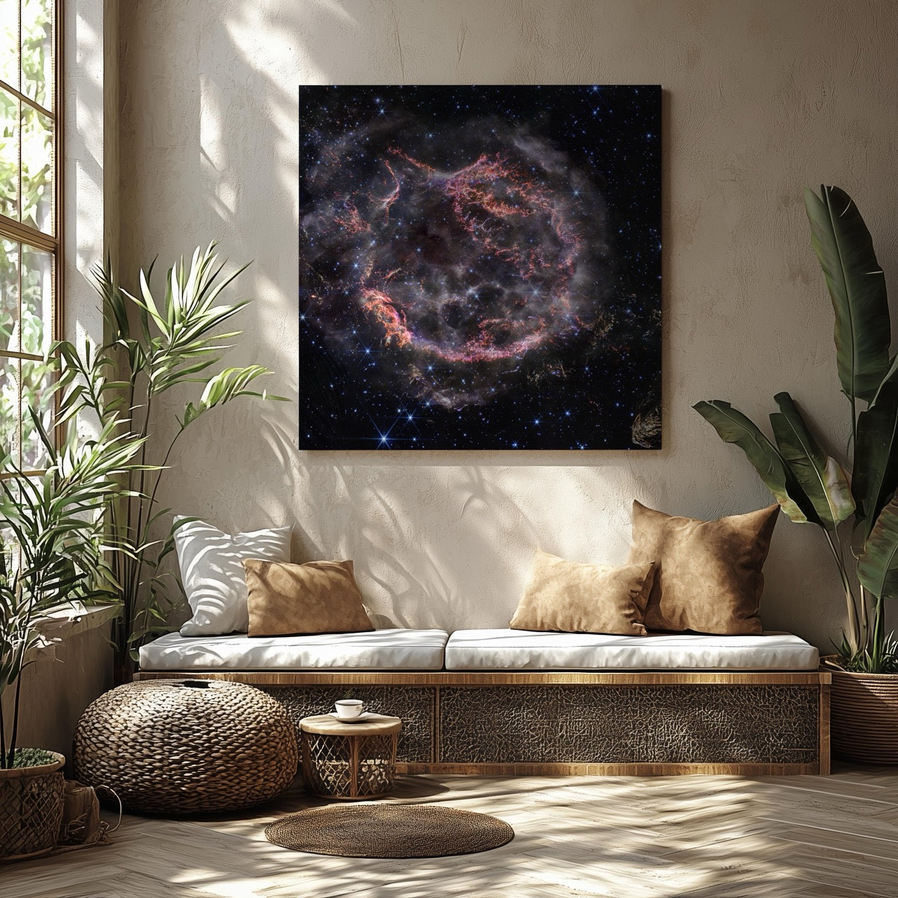 Supernova Cassiopeia A Space Hubble Telescope - Framed Canvas Wall Art Print - House Prints