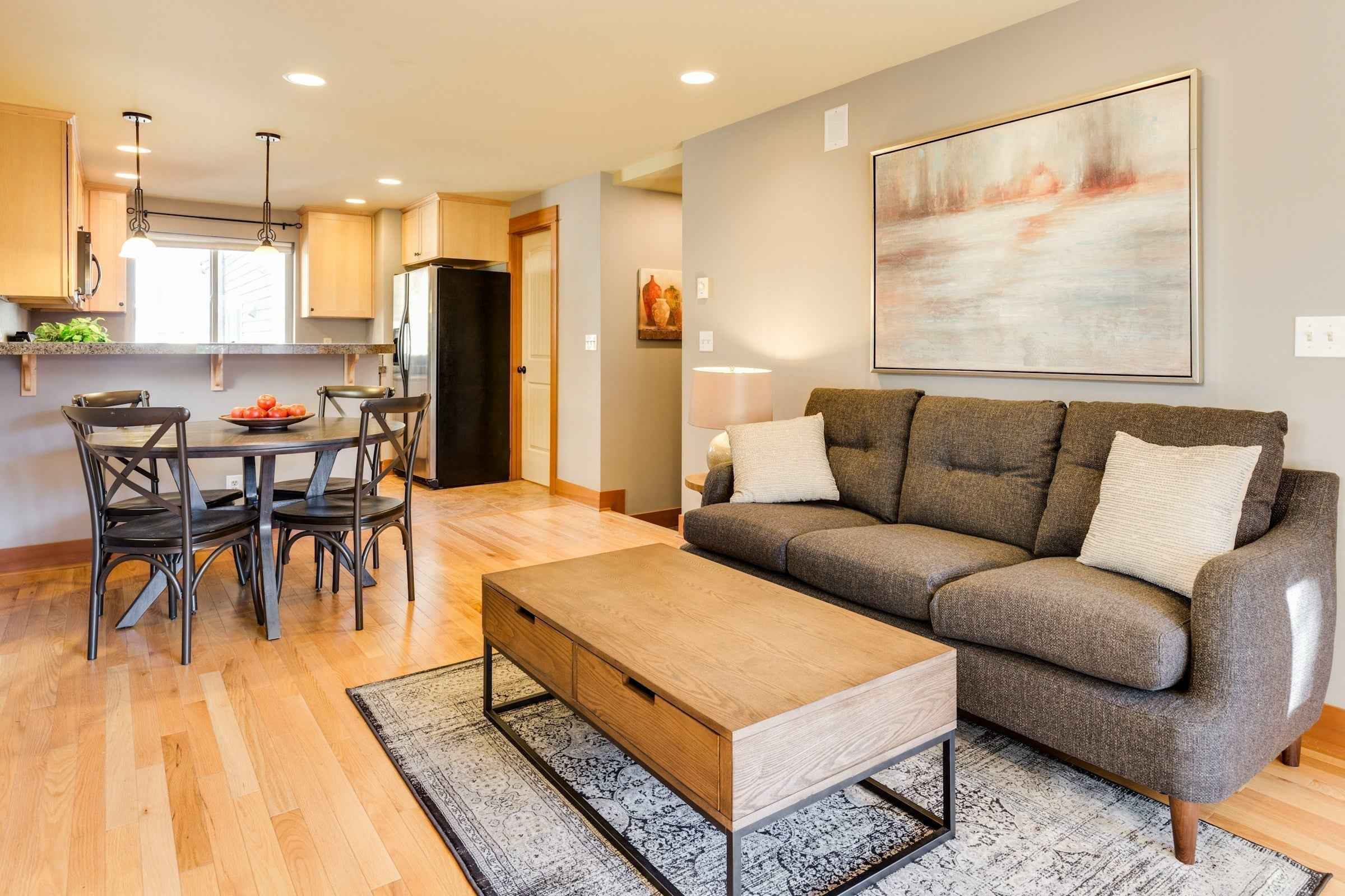 Beautifully decorated home interior with perfectly chosen wall art