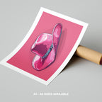 Bold Pink Cowboy Hat - Rolled Poster Wall Art Print | House Prints