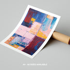 Colourful Abstract Geometric Harmony - Rolled Poster Wall Art Print | House Prints