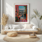 Parisian Balcony in Bloom - Rolled Poster Wall Art Print | House Prints