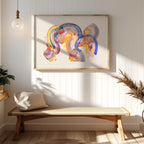 Abstract Colourful Rainbow Brush Strokes - Rolled Poster Wall Art Print | House Prints