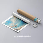 Tranquil Coast Sailing on Blue Horizon - Rolled Poster Wall Art Print | House Prints