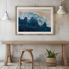 Majestic Waves Meeting Shoreline - Rolled Poster Wall Art Print | House Prints