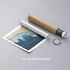 Majestic Waves Meeting Shoreline - Rolled Poster Wall Art Print | House Prints