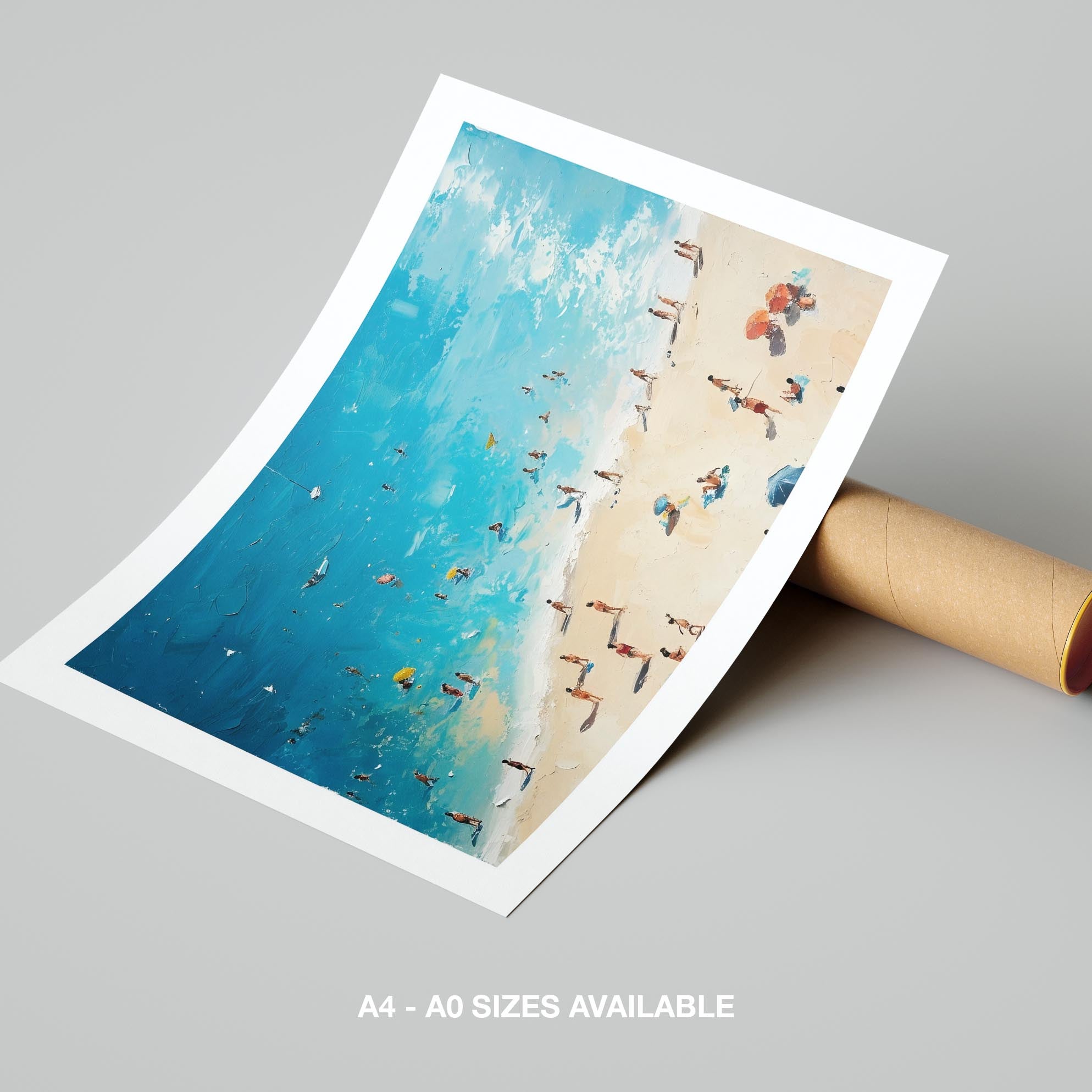 Summer Days at the Beach - Rolled Poster Wall Art Print | House Prints
