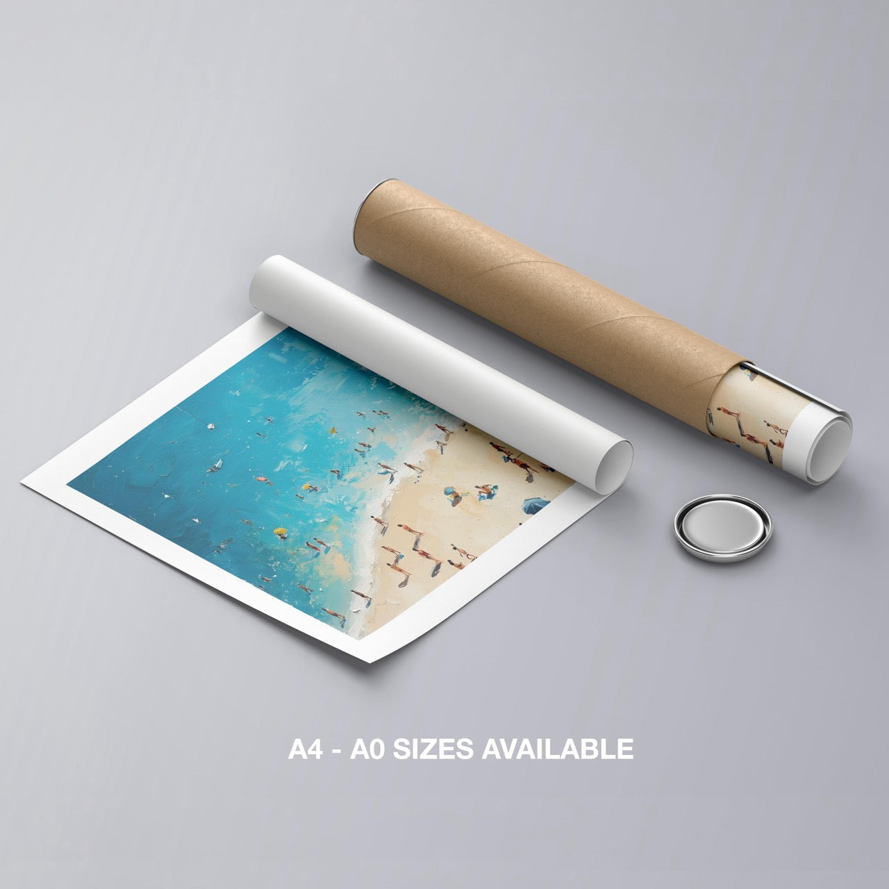 Summer Days at the Beach - Rolled Poster Wall Art Print | House Prints