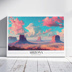 Majestic Arizona USA City World Travel - Framed Canvas Wall Art Print | House Prints