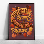 Autumn Leaves - Seta Zakian - Rolled Poster Wall Art Print