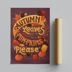 Autumn Leaves - Seta Zakian - Rolled Poster Wall Art Print