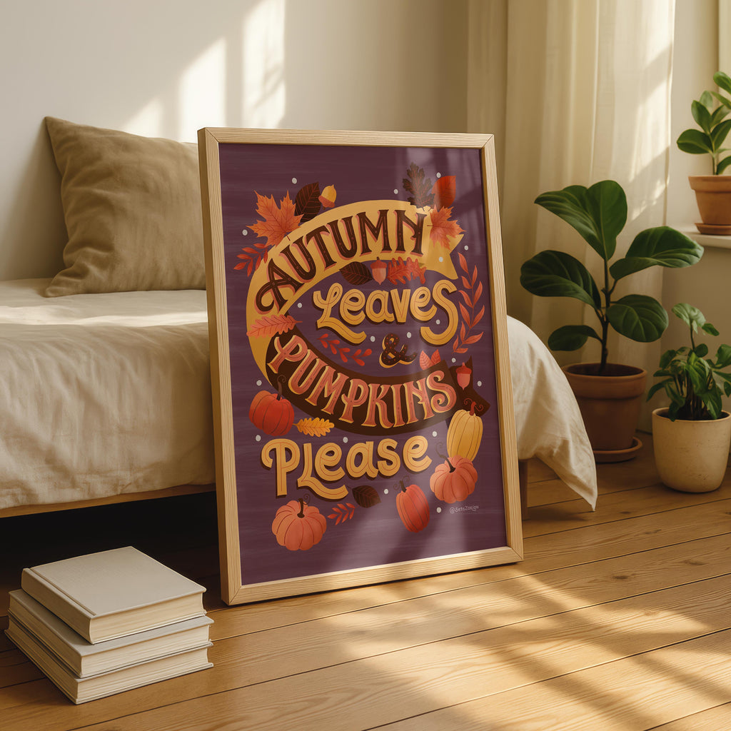Autumn Leaves - Seta Zakian - Rolled Poster Wall Art Print
