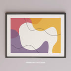 Flowing Abstract Colour Harmony - Rolled Poster Wall Art Print | House Prints