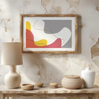 Modern Minimalist Colour Waves - Rolled Poster Wall Art Print | House Prints