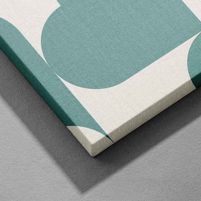 Abstract Bauhaus Bold Geometric Colours - Framed Canvas Wall Art Print | House Prints