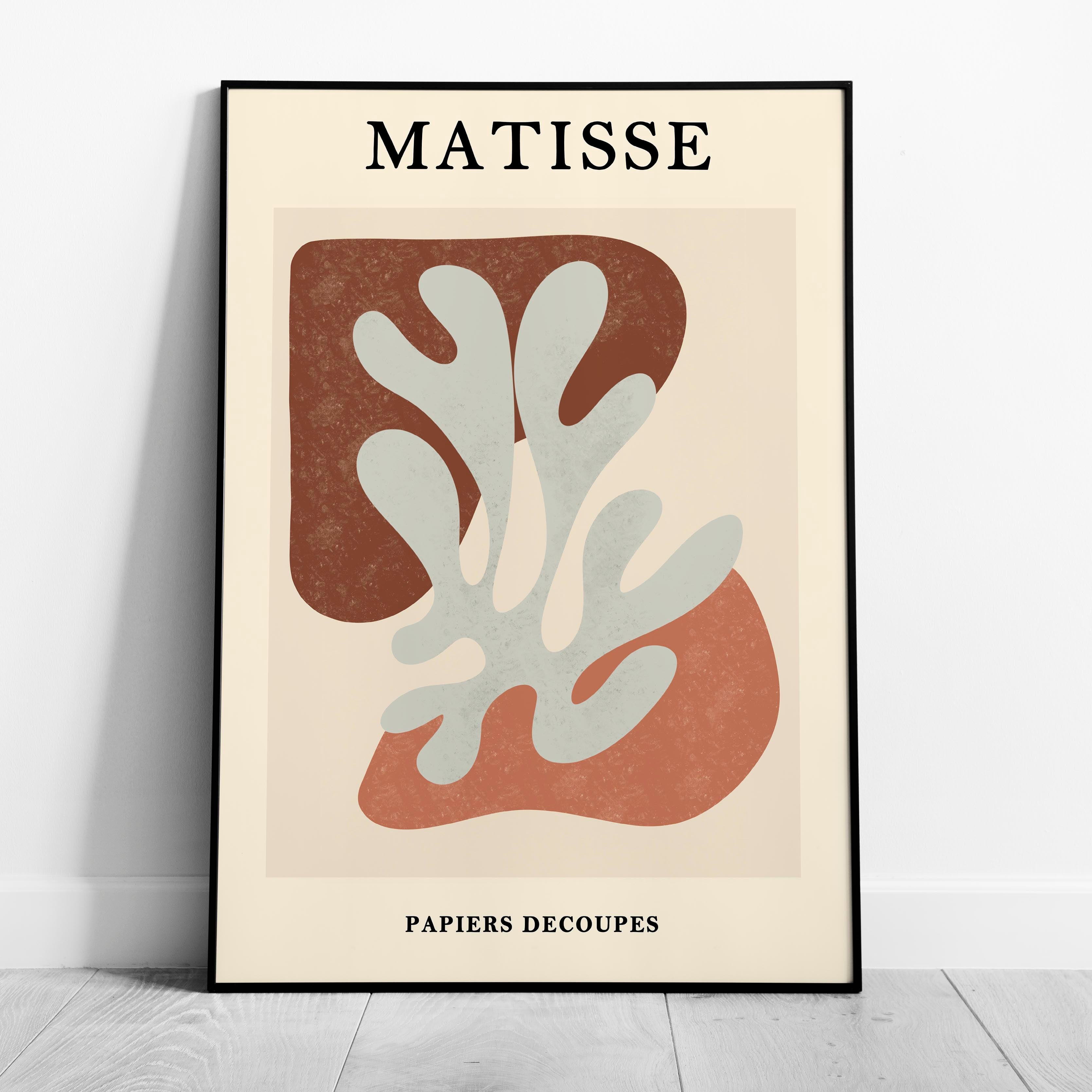 Abstract Botanical Cutout Papiers Découpés - Henri Matisse - Rolled Poster Wall Art Print