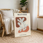 Abstract Botanical Cutout Papiers Découpés - Henri Matisse - Framed Canvas Wall Art Print
