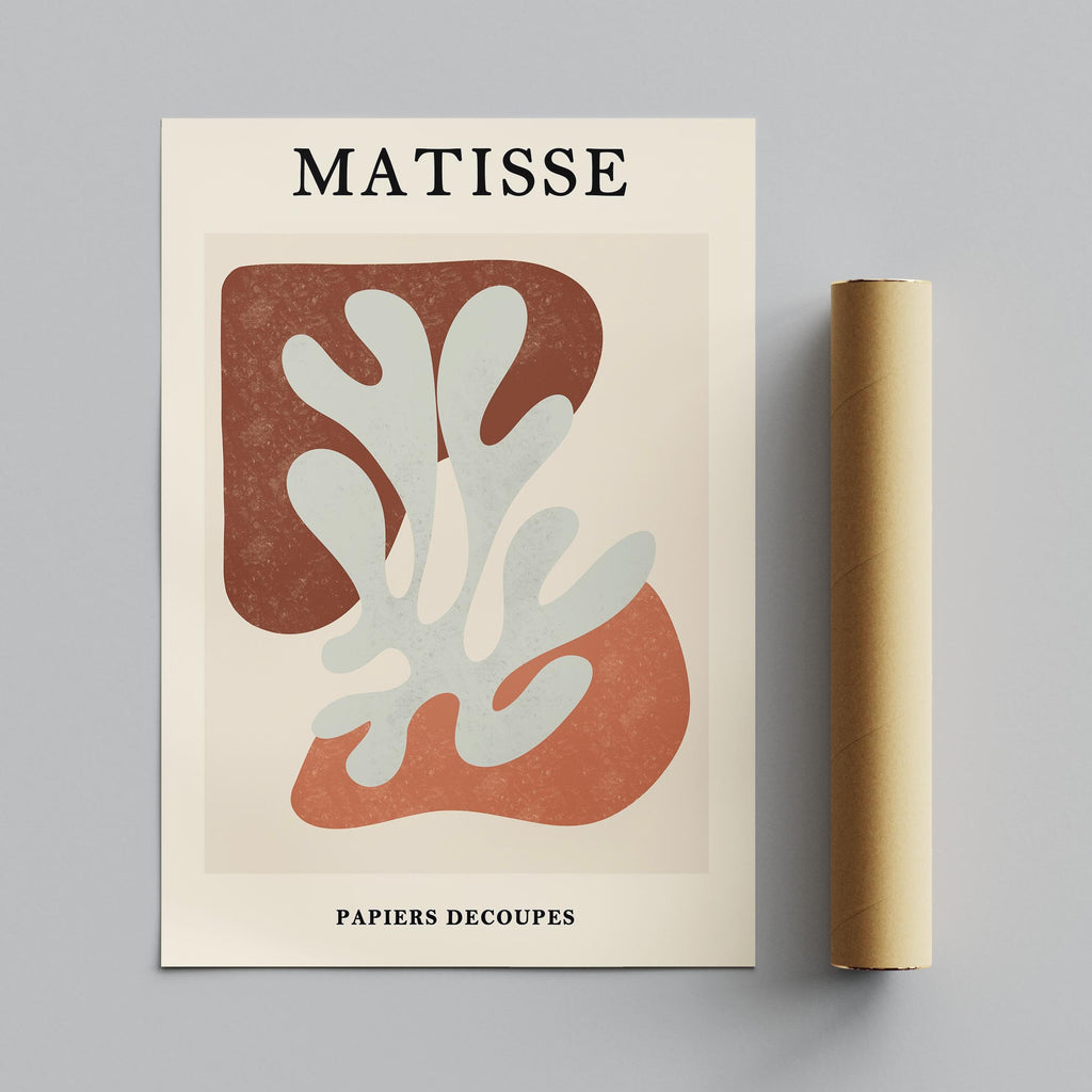 Abstract Botanical Cutout Papiers Découpés - Henri Matisse - Rolled Poster Wall Art Print