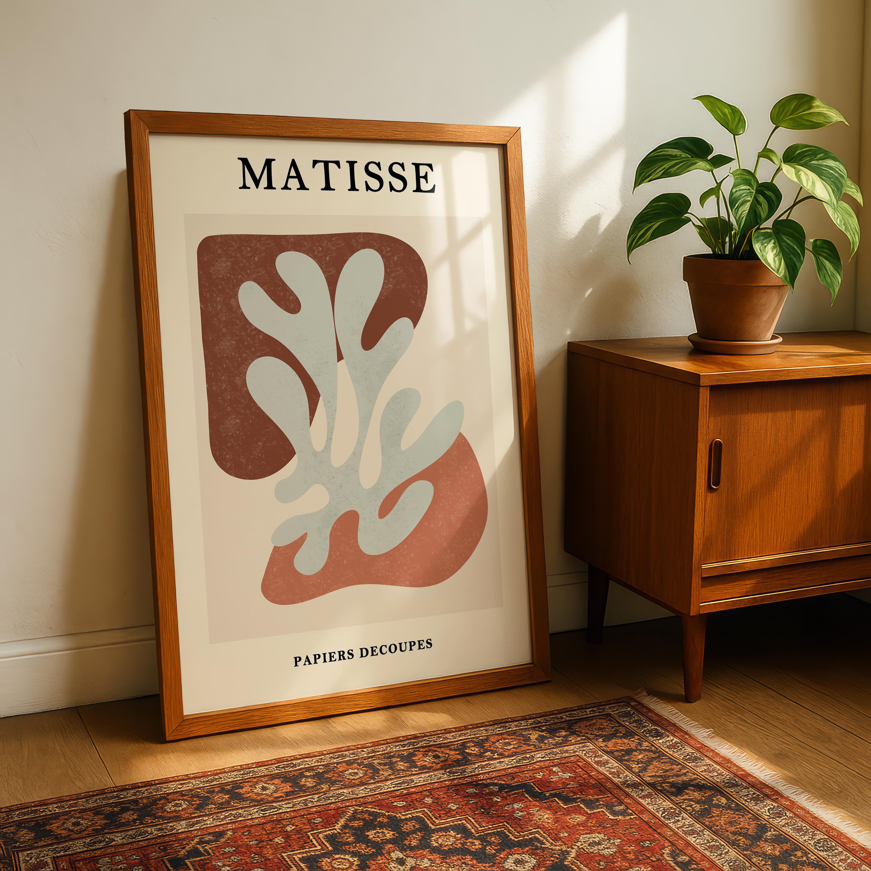 Abstract Botanical Cutout Papiers Découpés - Henri Matisse - Rolled Poster Wall Art Print