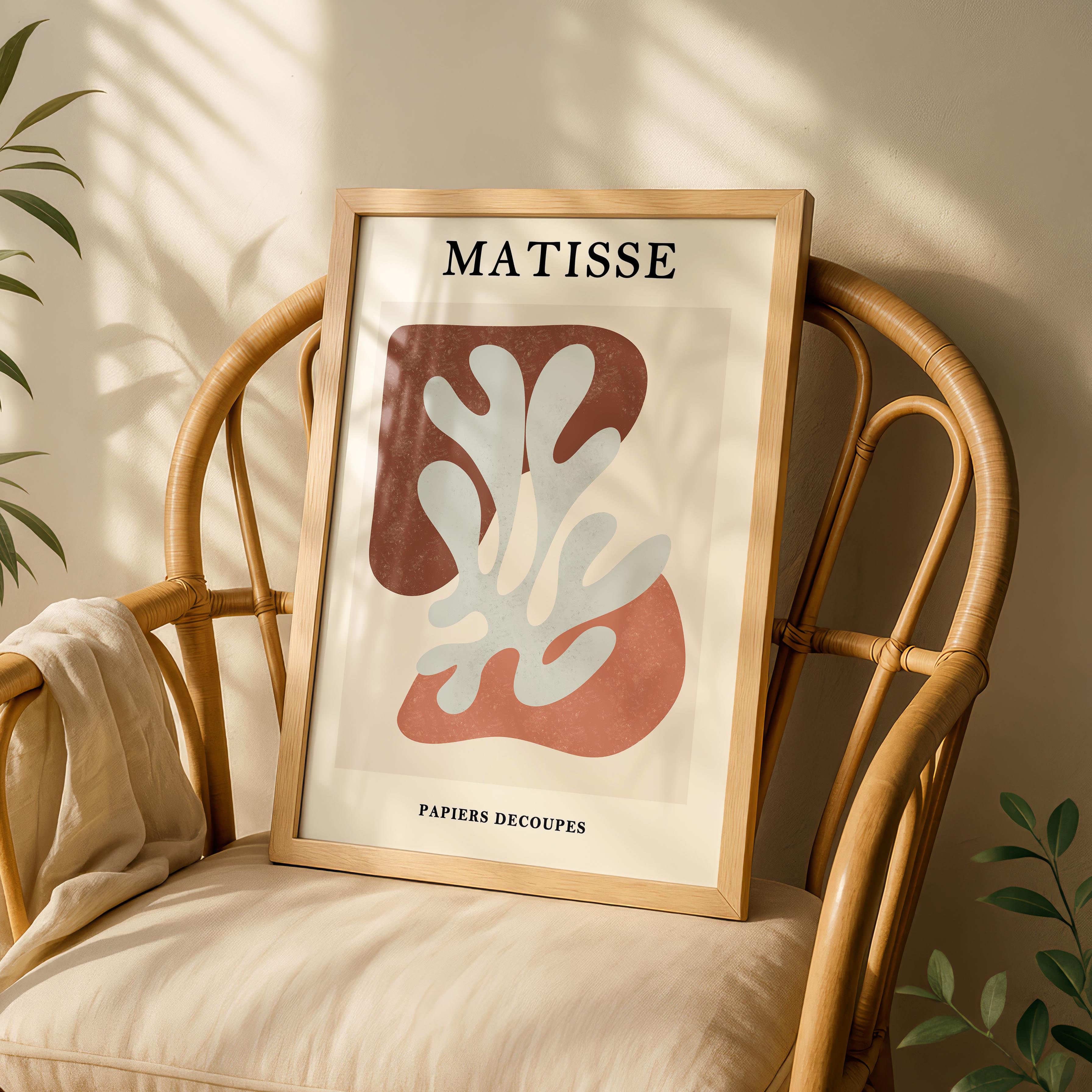 Abstract Botanical Cutout Papiers Découpés - Henri Matisse - Rolled Poster Wall Art Print